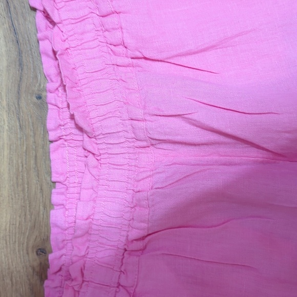 Charter Club Linen Cropped Pull On Pink Pants PL - Picture 4 of 7